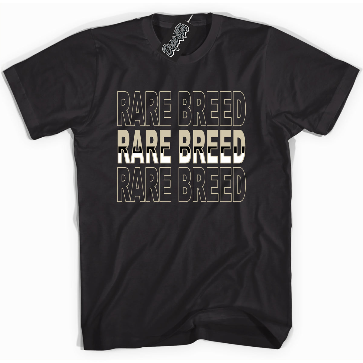 Cool Black Shirt with “ Rare Breed” design that perfectly matches Gratitude 11s Sneakers.