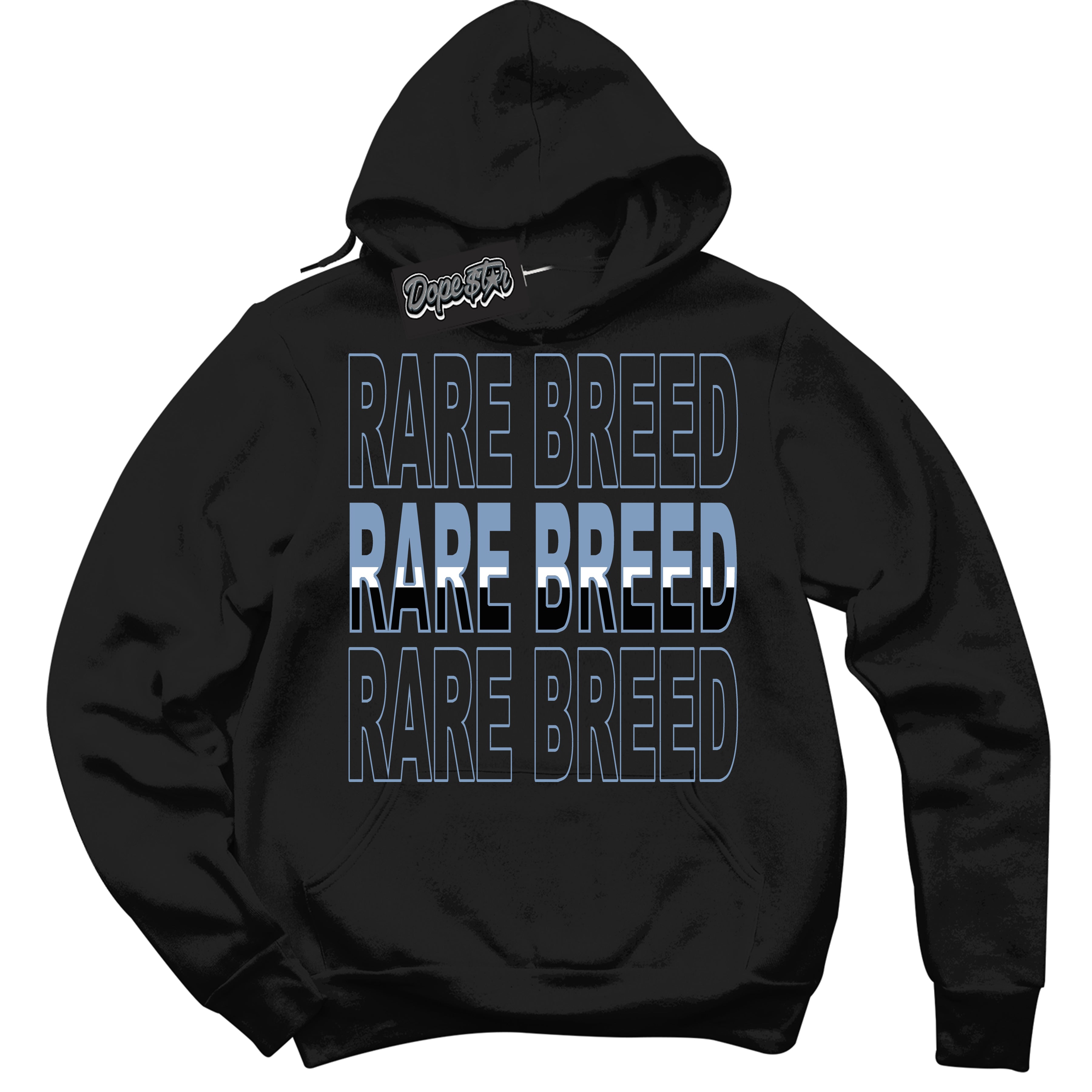 Cool Black Hoodie with “ Rare Breed ”  design that Perfectly Matches Reverse Oreo 6s Sneakers.