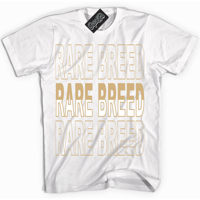 Jordan MVP White Metallic Gold ‘Rare Breed’ – White Streetwear T-Shirt | Sneaker Matching shirt for Jordan MVP White Metallic Gold | Men's and Women's Streetwear Graphic Tee by Sneaker Shirts Outlet.
