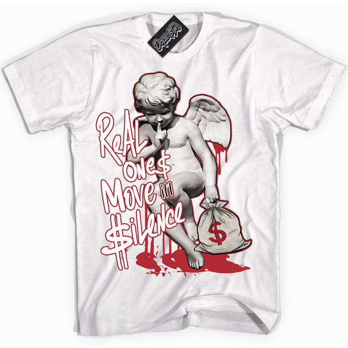Cool White graphic tee with “ Real Ones Cherub ” print, that perfectly matches Lost And Found 1s sneakers 
