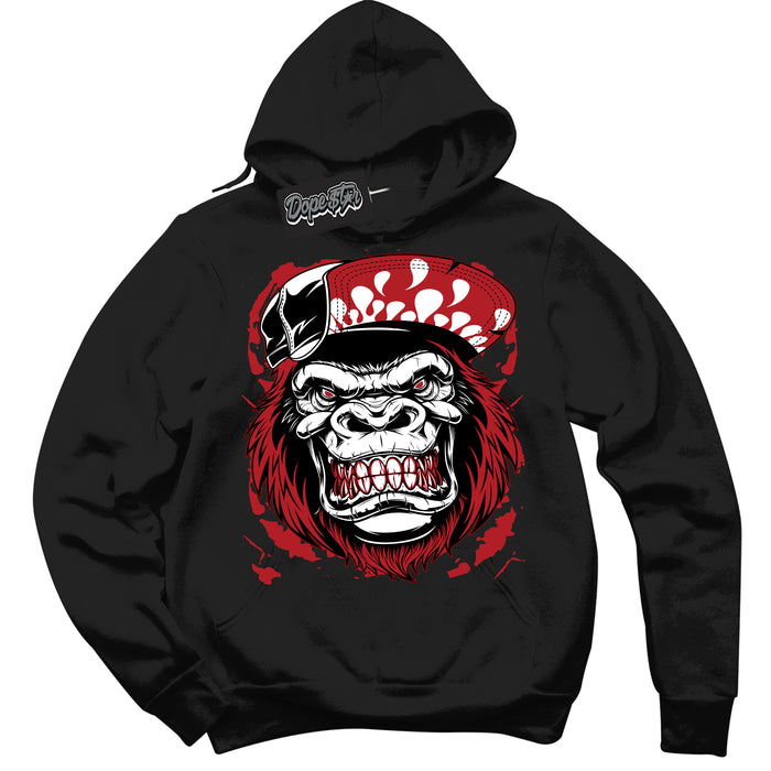 AJ1 Retro High OG Black Toe Reimagined 'Gorilla Beast' Hoodie- Black Streetwear Mockup | Sneakerhead Hoodie Matching Black Toe Reimagined AJ1 Highs | Limited Edition Jordan 1 Retro High OG Black Toe Reimagined hoodie for Men & Women | Drip with Your Black Toe Reimagined 1s Kicks | Sneakerhead Fashion Must-Have.