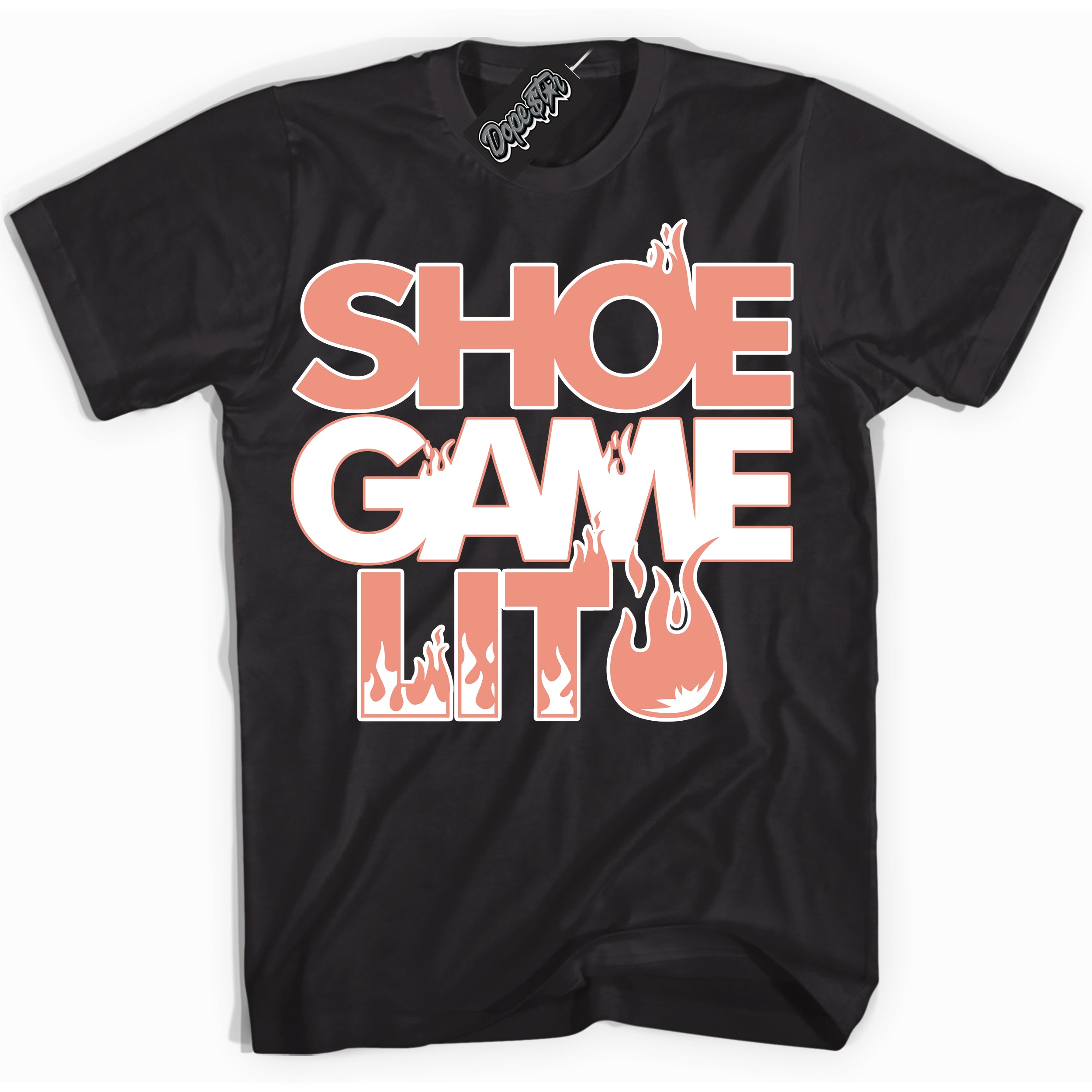 Dunk Low Light Wild Mango 'Shoe Game Lit' Shirt – Black Streetwear T-Shirt | Sneaker Matching Tee for Dunk Low Light Wild Mango | Urban Fashion for Shoe Game Lit | Men's & Women's Streetwear Outfit by Sneaker Shirts Outlet.