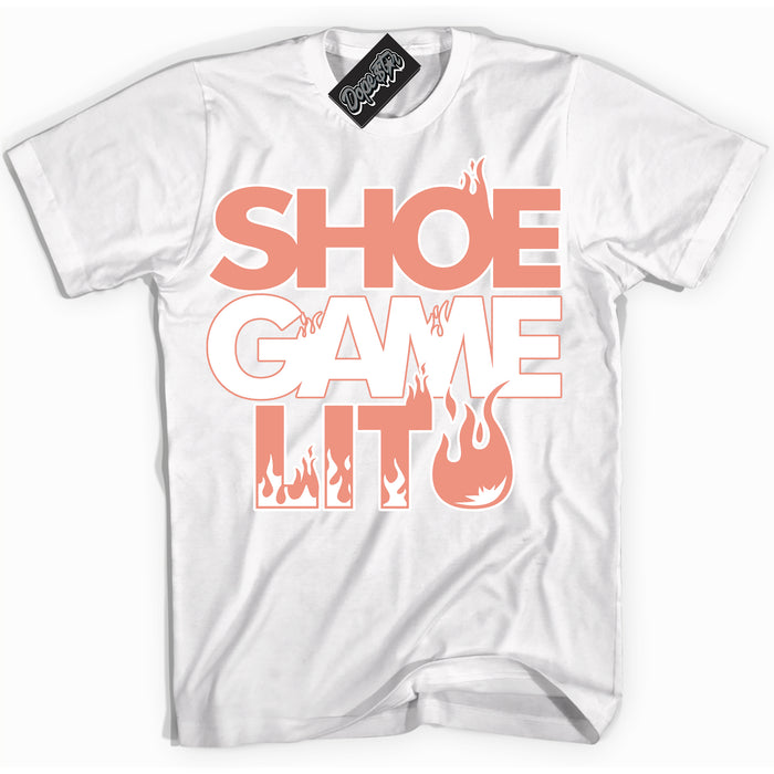 Dunk Low Light Wild Mango 'Shoe Game Lit' Shirt – White Streetwear T-Shirt | Sneaker Matching Tee for Dunk Low Light Wild Mango | Urban Fashion for Shoe Game Lit | Men's & Women's Streetwear Outfit by Sneaker Shirts Outlet.
