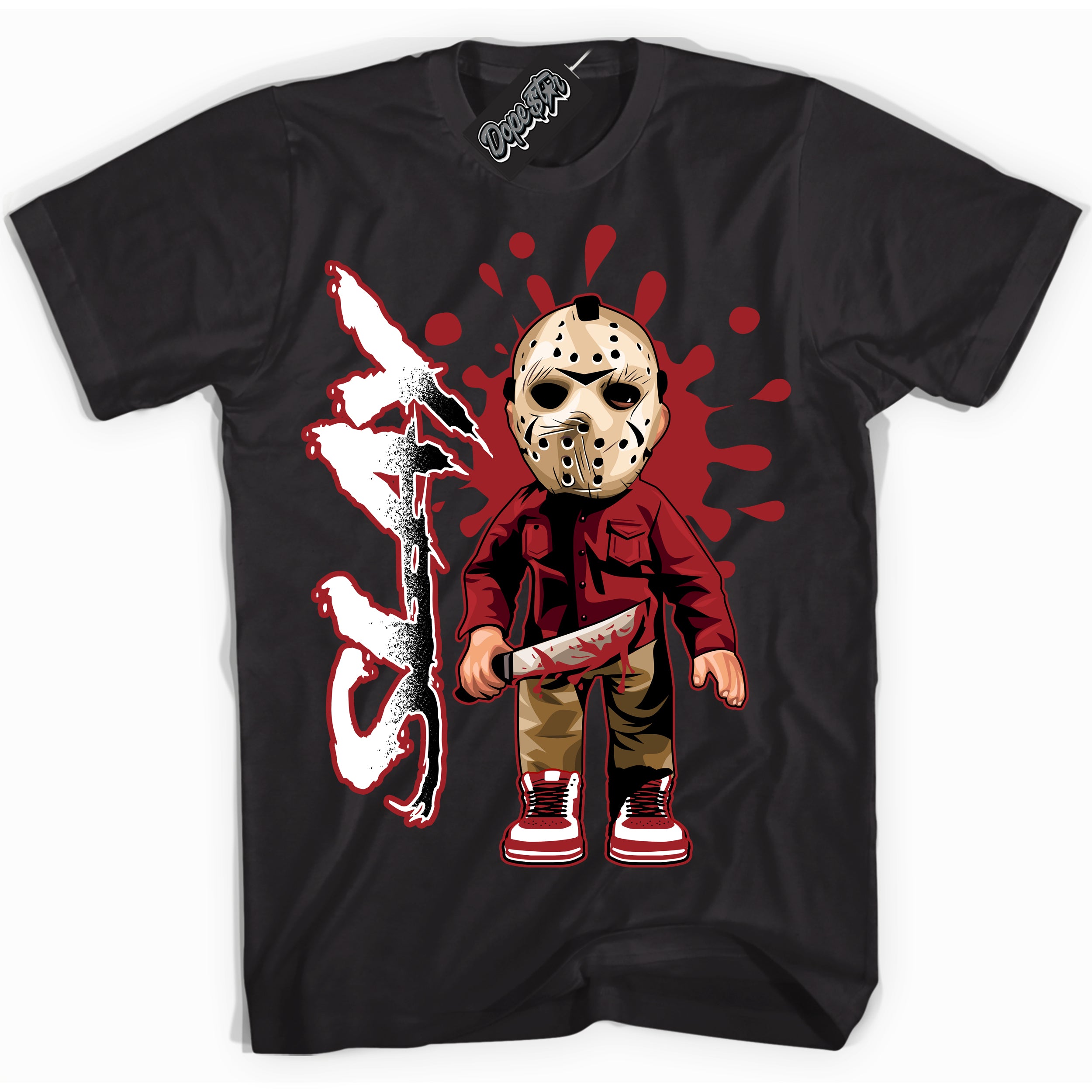 Cool Black graphic tee with “ Slay ” print, that perfectly matches Lost And Found 1s sneakers 