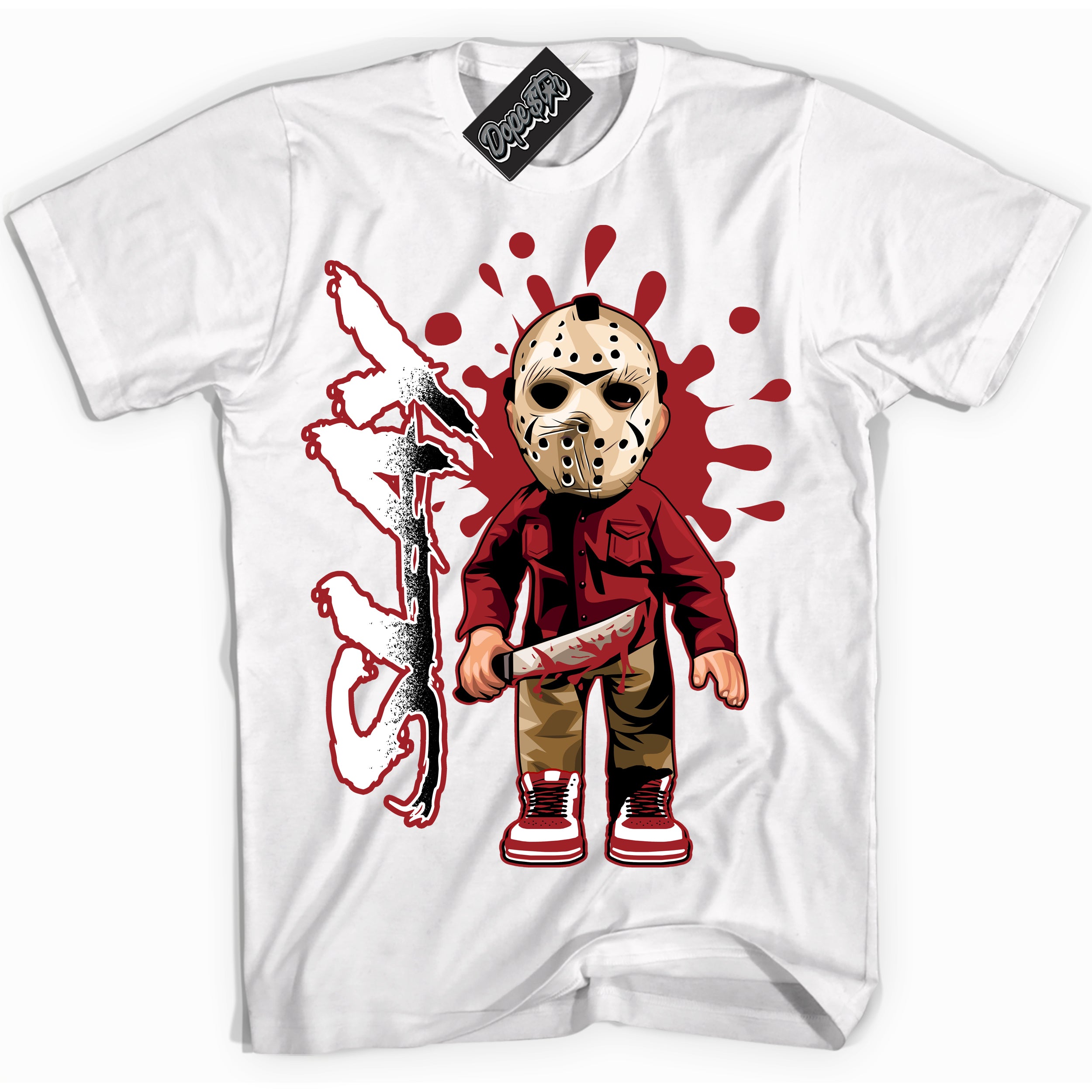 Cool White graphic tee with “ Slay ” print, that perfectly matches Lost And Found 1s sneakers 