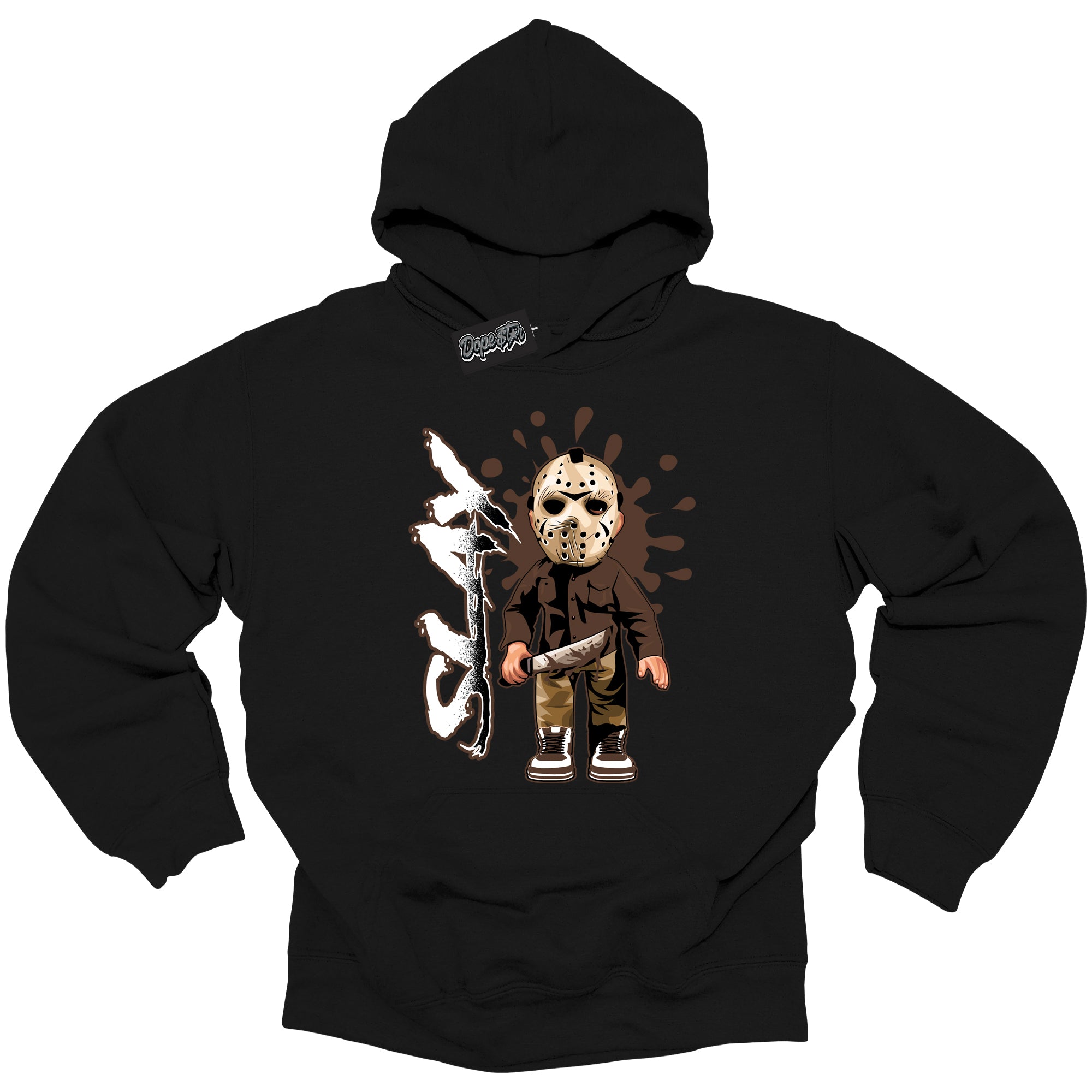 Cool Black Graphic Dope`Star Hoodie with “ Slay “ print, that perfectly matches Palomino 1s sneakers