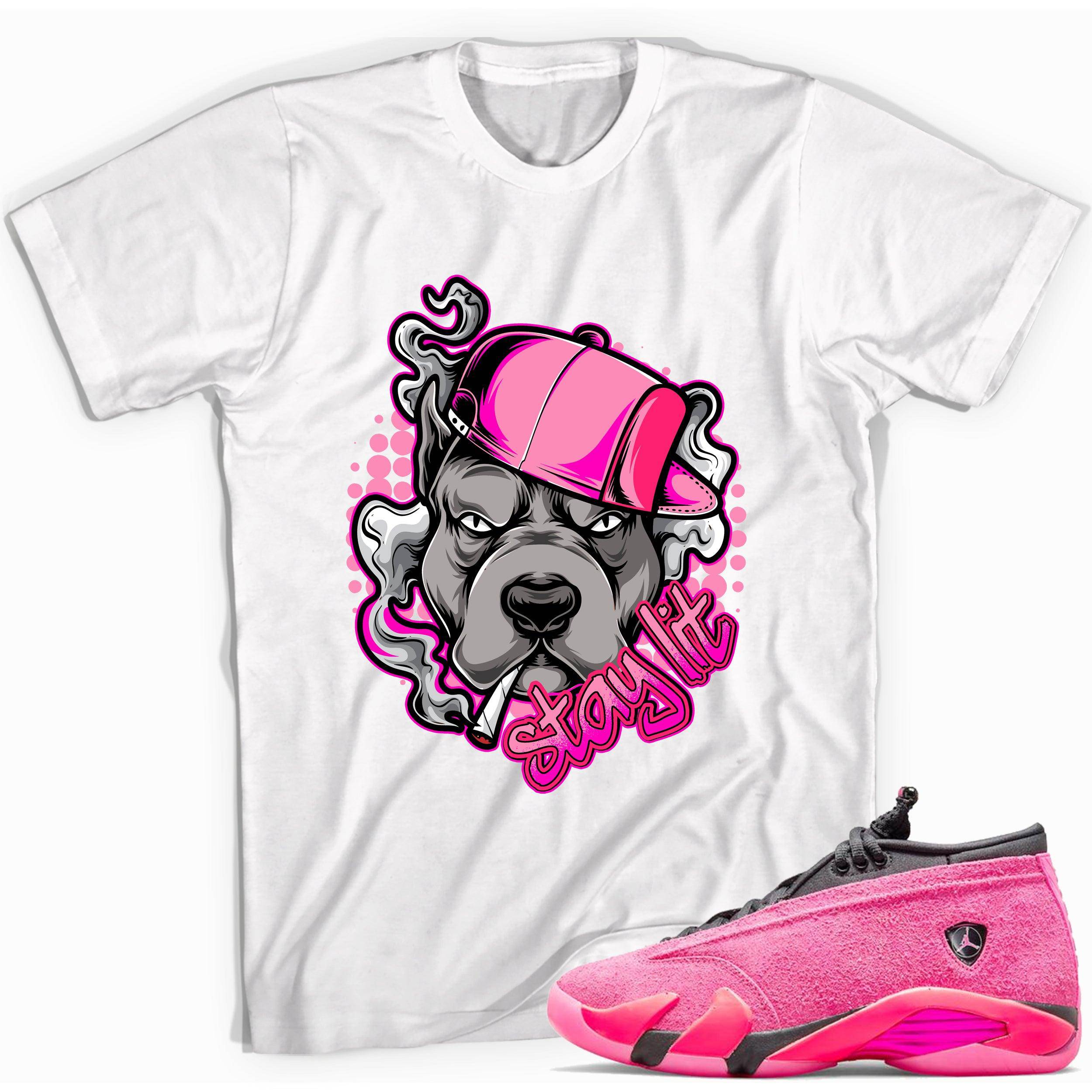 14s Low Shocking Pink Shirt Stay Lit