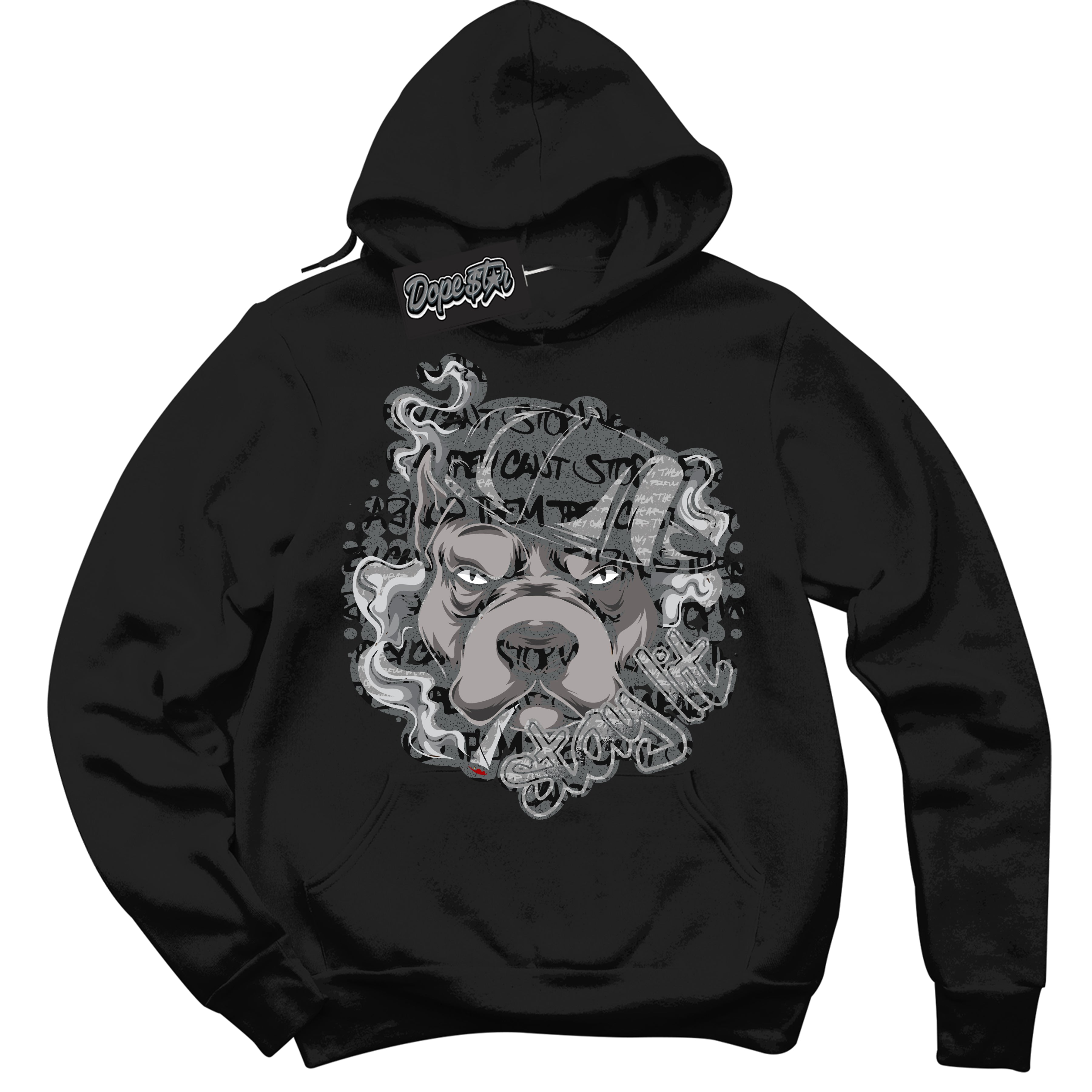 Cool Black Hoodie with “ Stay Lit ”  design that Perfectly Matches Rebellionaire 1s Sneakers.