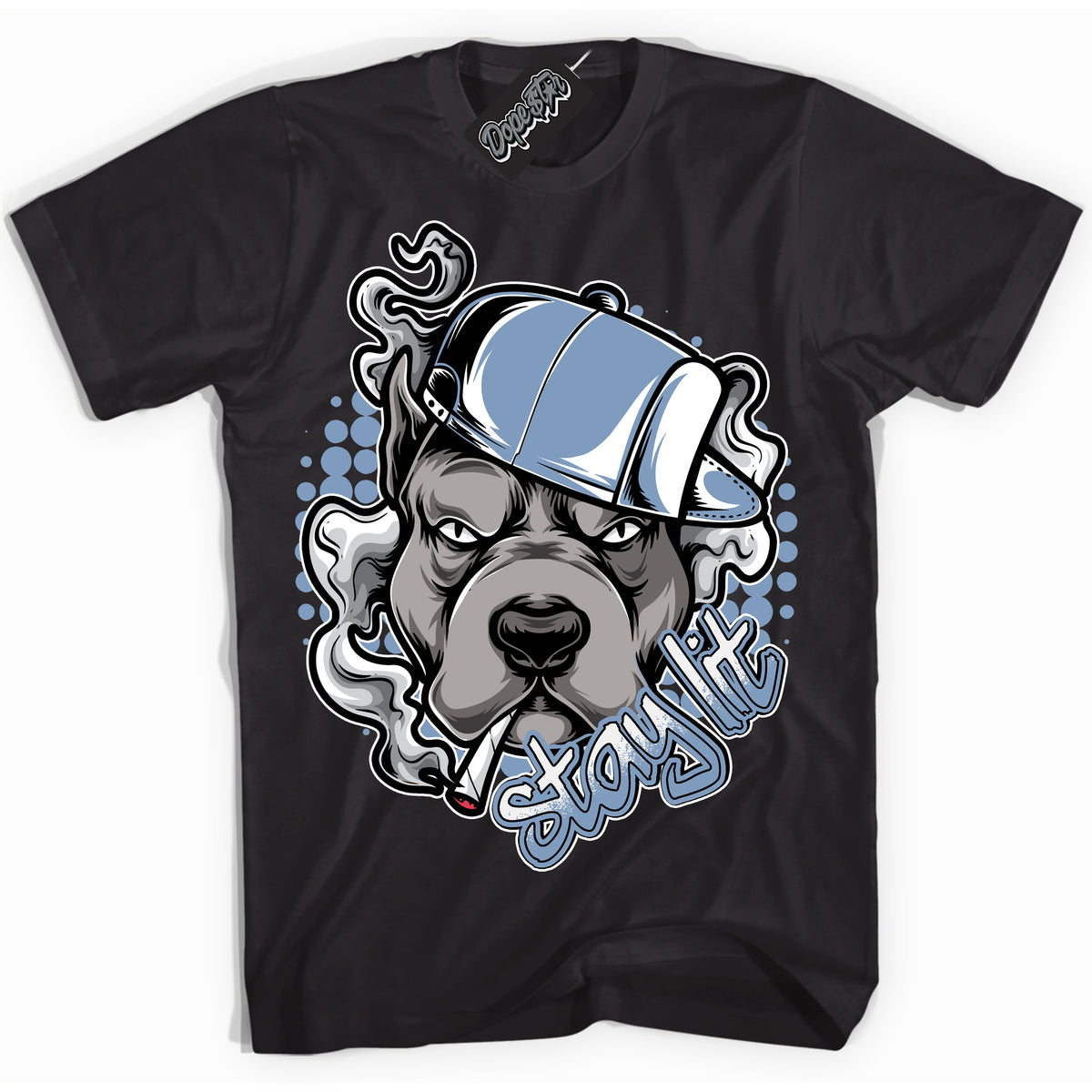 Cool Black Shirt with “ Stay Lit” design that perfectly matches Reverse Oreo 6s Sneakers.