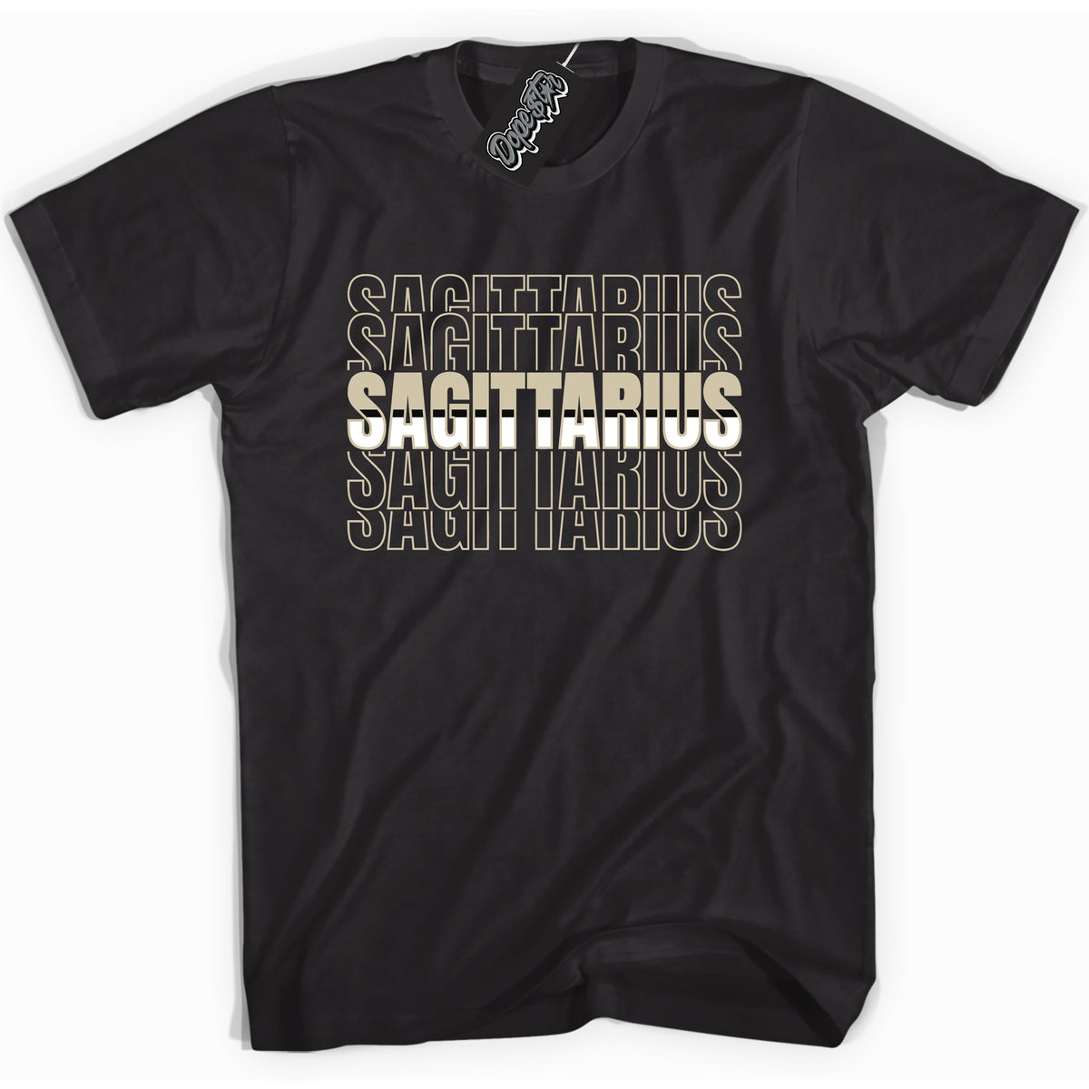 Cool Black Shirt with “ Sagittarius” design that perfectly matches Gratitude 11s Sneakers.