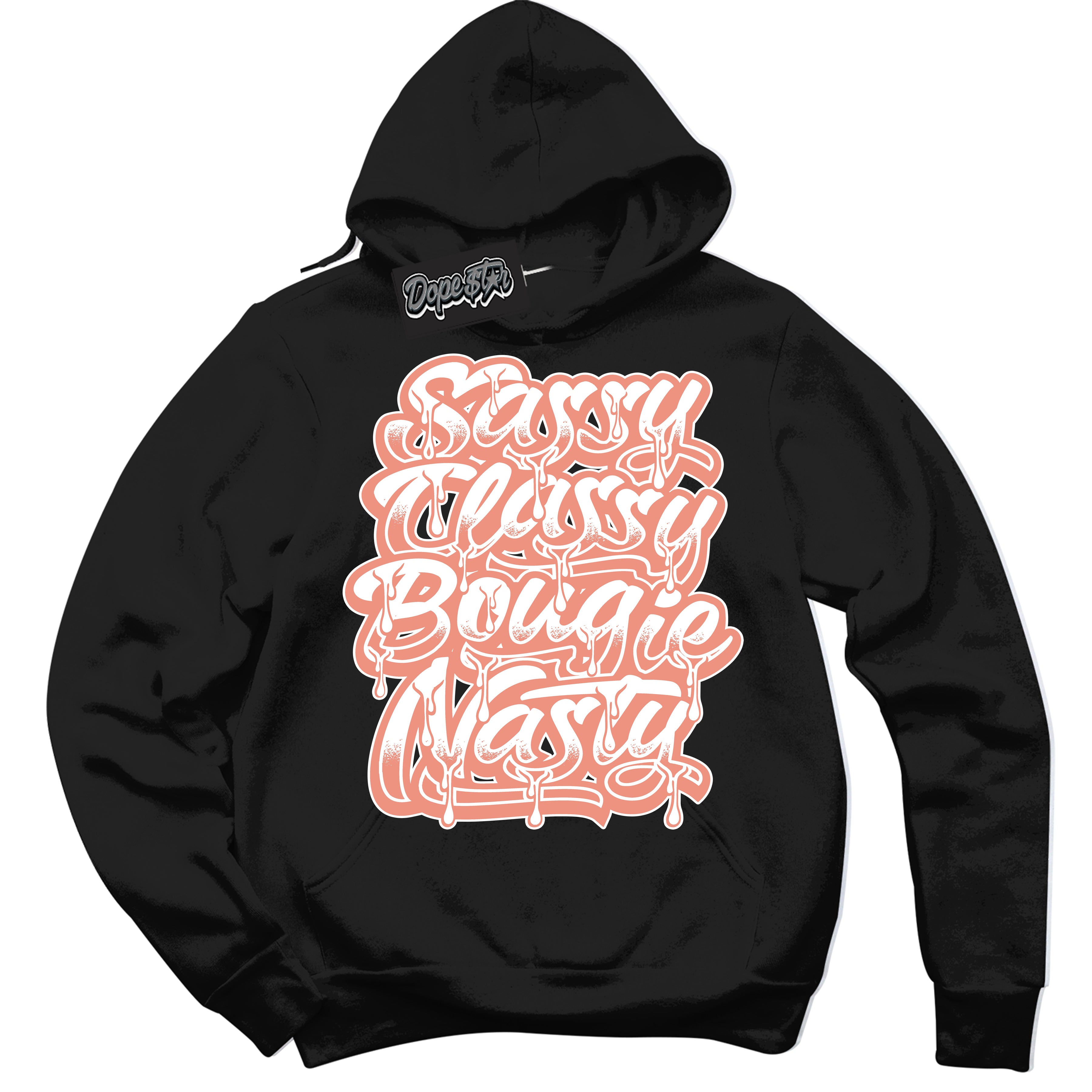 Dunk Low Light Wild Mango 'Sassy Classy' Hoodie – Black Streetwear Sweatshirt | Sneaker Matching Hoodie for Dunk Low Light Wild Mango | Urban Fashion for Sassy Classy | Men's & Women's Streetwear Outfit by Sneaker Shirts Outlet.