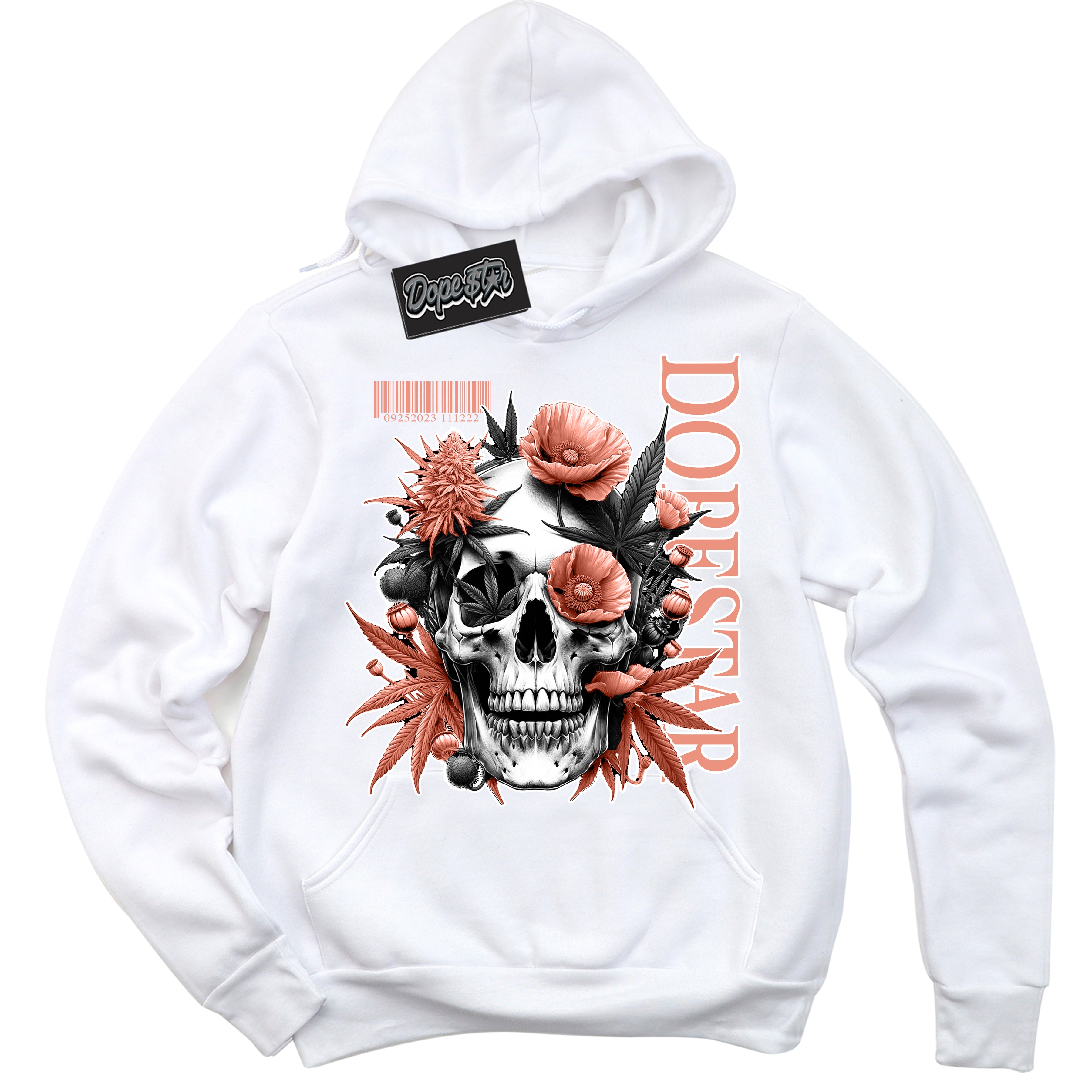 Light Wild Mango Dunk Sneaker Hoodie Skull Poppies Graphic