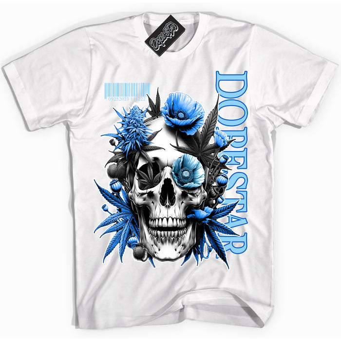 Cool White Shirt with “ Skull Poppies” design that perfectly matches Argon Sneakers.