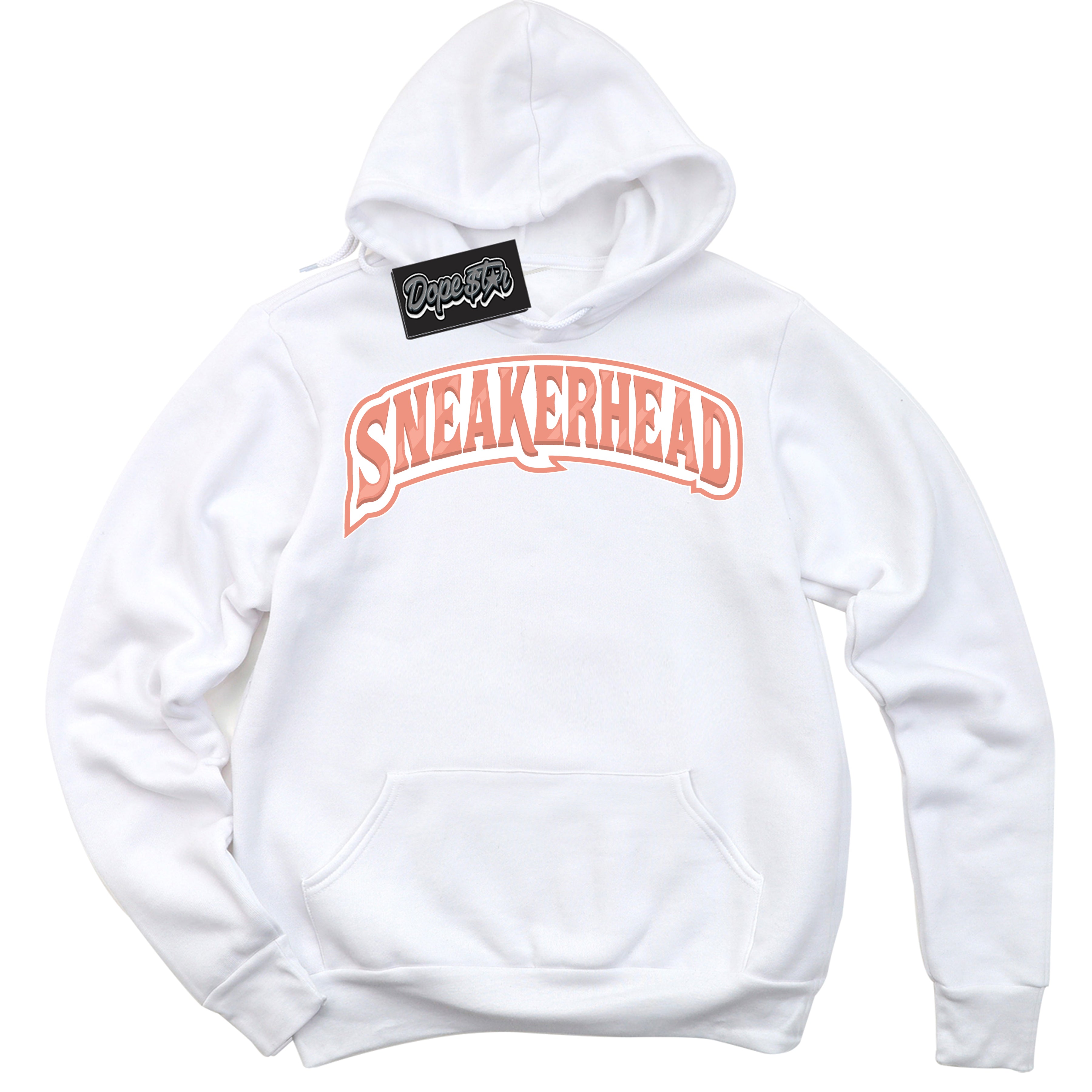 Dunk Low Light Wild Mango 'Sneakerhead' Hoodie – White Streetwear Sweatshirt | Sneaker Matching Hoodie for Dunk Low Light Wild Mango | Urban Fashion for Sneakerhead | Men's & Women's Streetwear Outfit by Sneaker Shirts Outlet.
