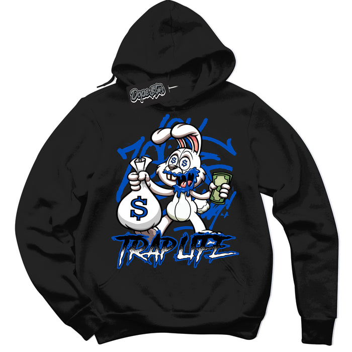 Dunk Low Astronomy Blue 'Trap Rabbit' Hoodie – Black Streetwear Sweatshirt | Sneaker Matching Hoodie for Dunk Low Astronomy Blue | Men's & Women's Streetwear Outfit by Sneaker Shirts Outlet.