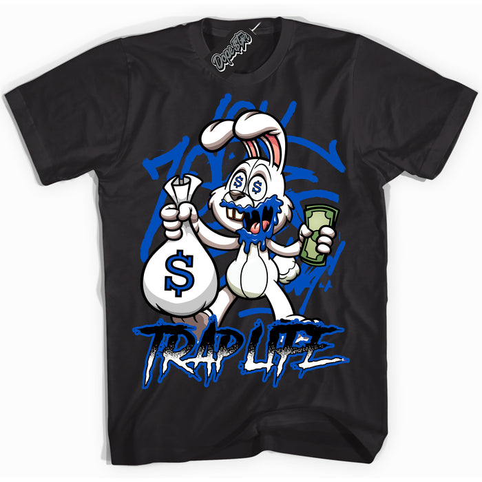 Dunk Low Astronomy Blue 'Trap Rabbit' Shirt – Black Streetwear T-Shirt | Sneaker Matching Tee for Dunk Low Astronomy Blue | Men's & Women's Streetwear Outfit by Sneaker Shirts Outlet.