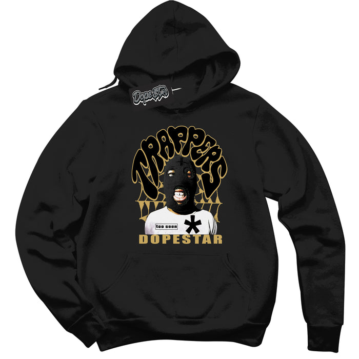 Black “Trappers” Hoodie by Dope Star Brand®, styled to match Rookie of The Year 1s sneakers