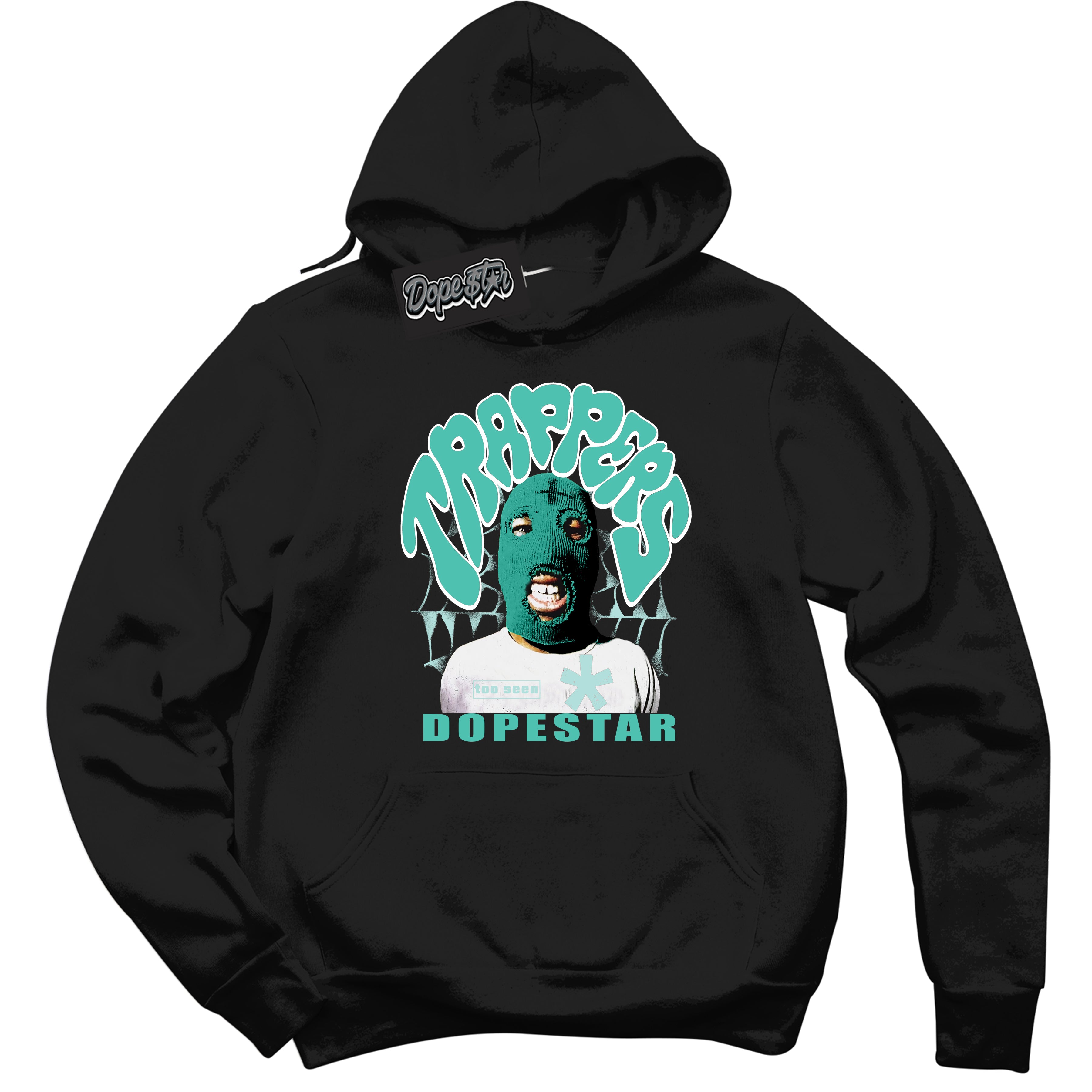 Washed Teal 1s Sneaker Hoodie Trappers Graphic