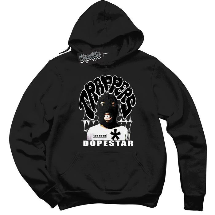 Black “Trappers” Hoodie by Dope Star Brand®, styled to match Panda Dunk sneakers