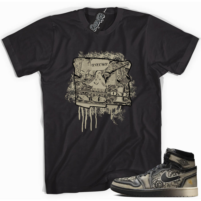 Air Jordan 1 High Zoom Comfort 2 Dia de Muertos - Trust No One Dollar - Sneaker Shirts Outlet