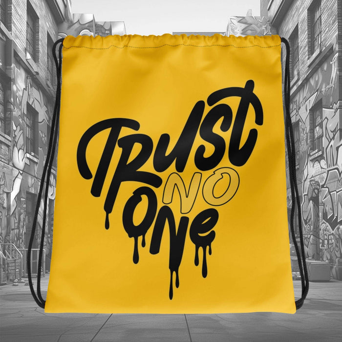 12 Black Taxi Drawstring Bag Trust No One Heart - Sneaker Shirts Outlet