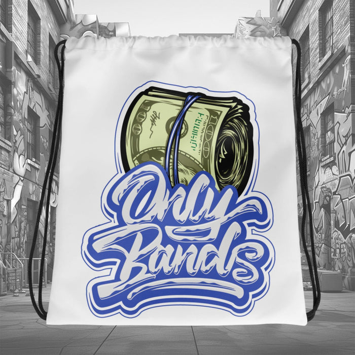 Amazing White Only Bands Drawstring Bag Nike Dunk Disrupt 2 Hyper Royal photo.