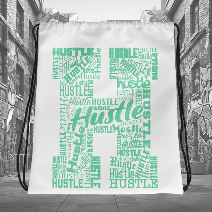 Amazing White Hustle Drawstring Bag Nike Dunk Green Glow photo.