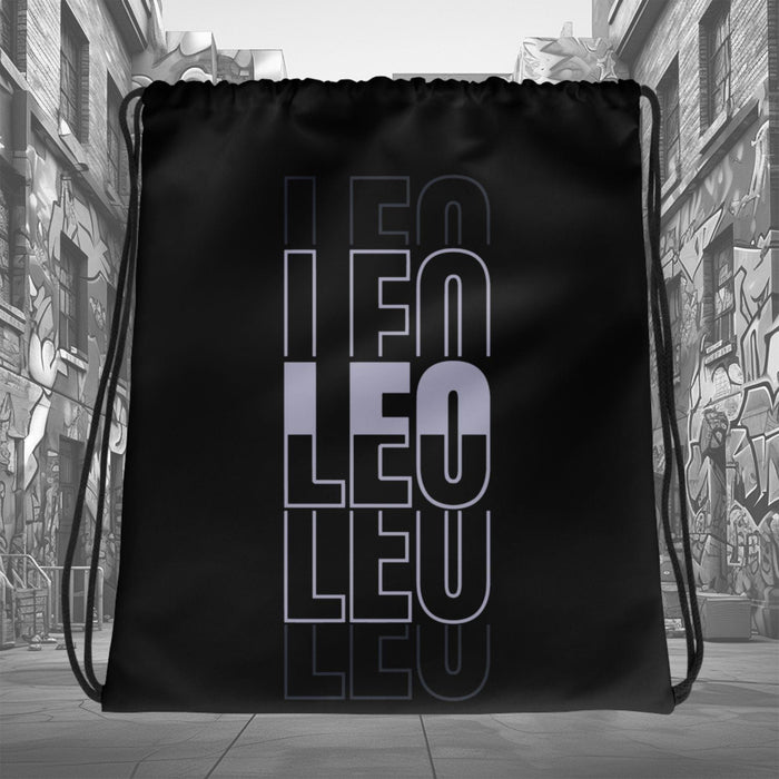 Amazing Black LEO Drawstring Bag Air Jordan 8 Winterized photo.