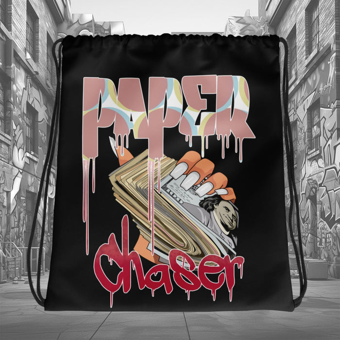 Amazing Black Paper Chaser Drawstring Bag AIR JORDAN 1 Retro High OG NEXT CHAPTER SPIDER-VERSE photo.