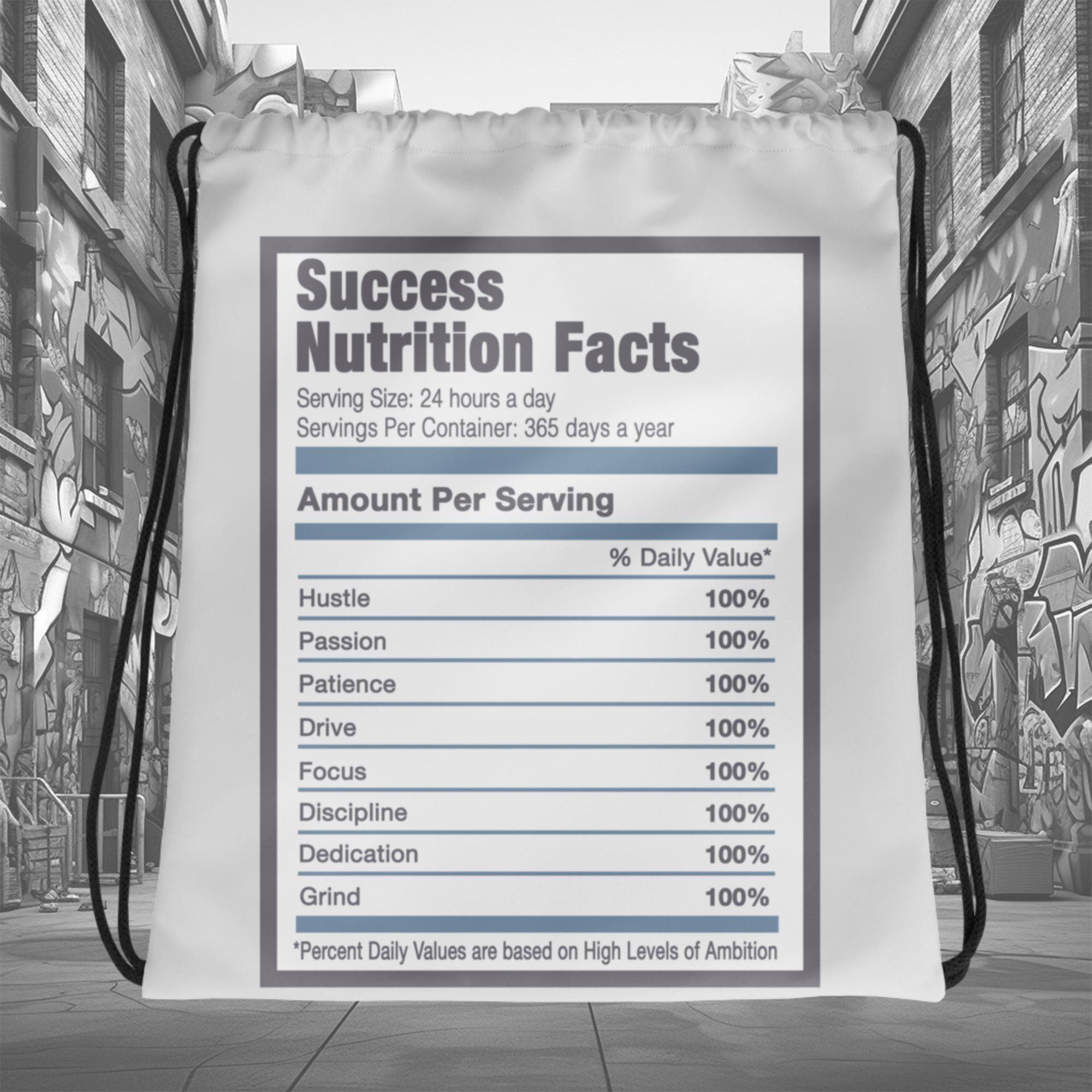 Amazing Whisper Grey Success Nutrition Drawstring Bag Air Jordan 11 Retro Low Cement Grey photo.