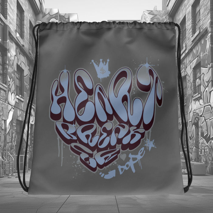 Air Jordan Burgundy 5 2023 Drawstring Bag - Heartbreaker Graffiti - Sneaker Shirts Outlet