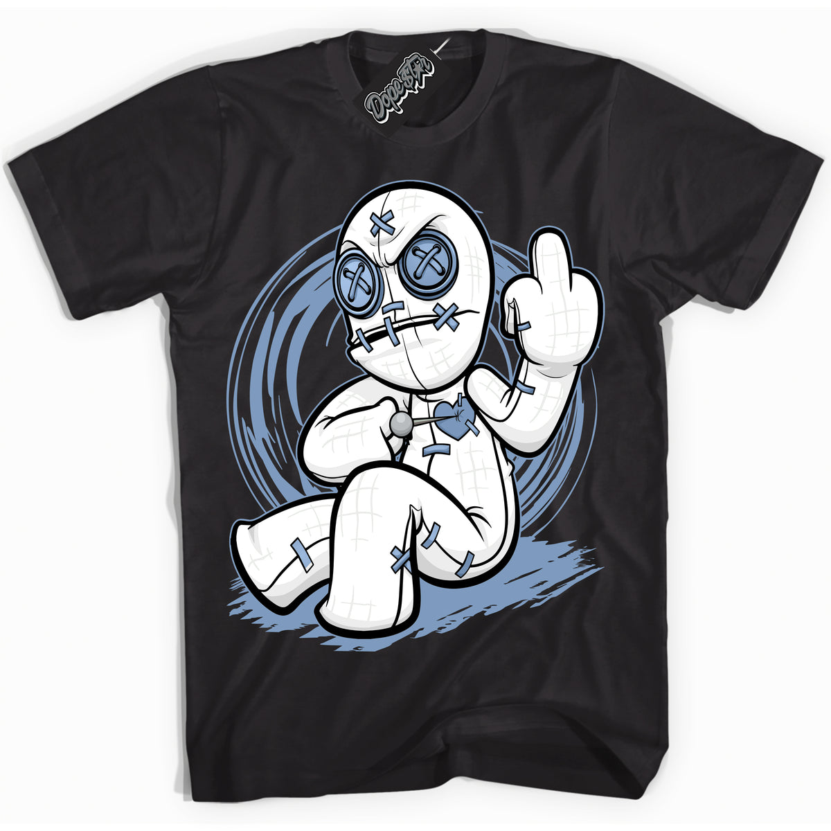 Cool Black Shirt with “ VooDoo Doll” design that perfectly matches Reverse Oreo 6s Sneakers.