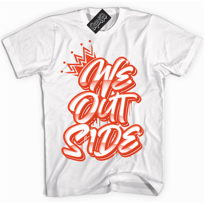 Nike Dunk Low Retro Cosmic Clay 'We Outside' Shirt - White Streetwear Mockup | Sneakerhead T-Shirt Matching Nike Dunk Low Retro Cosmic Clay | Limited Edition Urban Streetwear for Sneaker Matching OOTD | Outfits that pair perfectly with your ND Low Retro Cosmic Clay | Sneakerhead Fashion Must-Have Apparel for Men and Women