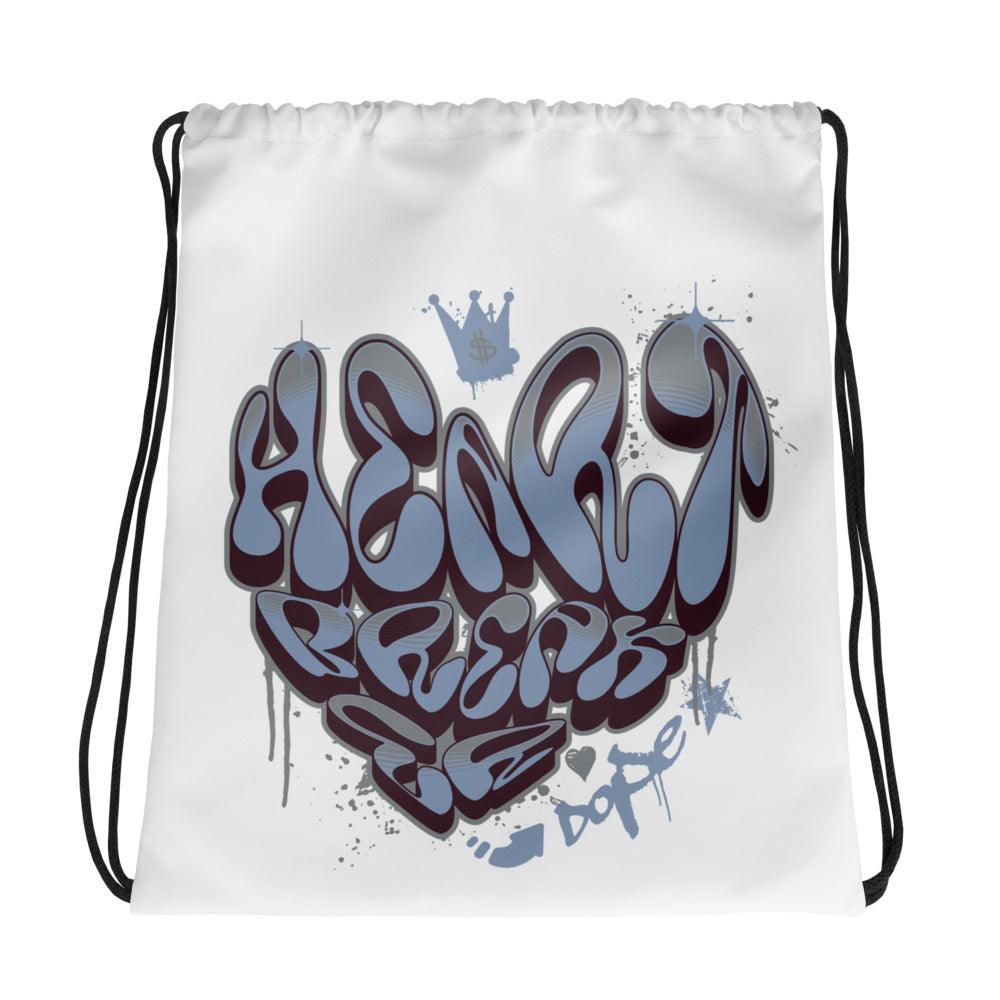 Amazing White Heartbreaker Drawstring Bag Air Jordan Burgundy 5 2023 photo.