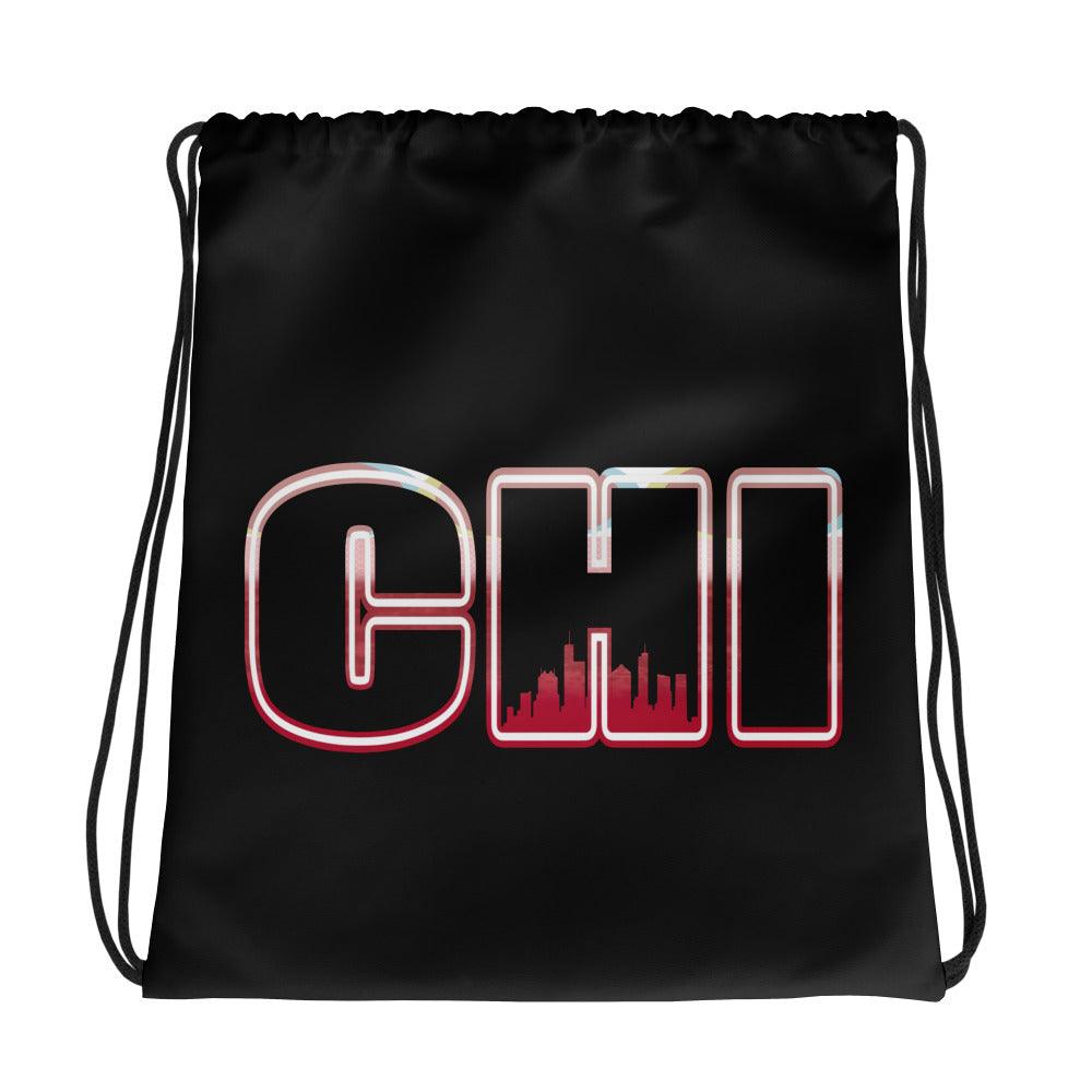 Amazing Black Chicago Drawstring Bag AIR JORDAN 1 Retro High OG NEXT CHAPTER SPIDER-VERSE photo.