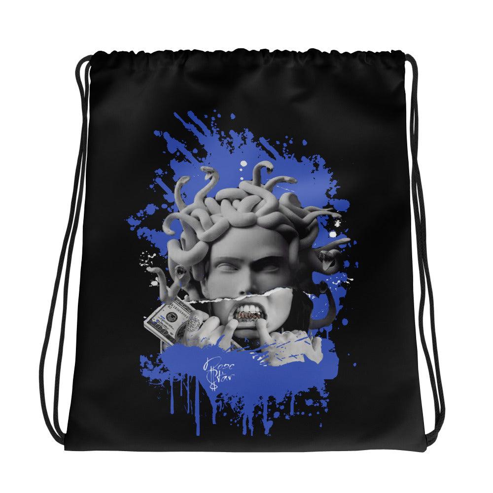 Amazing Black MEDUSA Drawstring Bag Nike Dunk Disrupt 2 Hyper Royal photo.