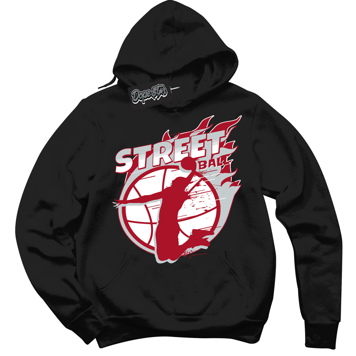 Cool Black Hoodie with “ Street Ball ”  design that Perfectly Matches  Reverse Ultraman Sneakers.