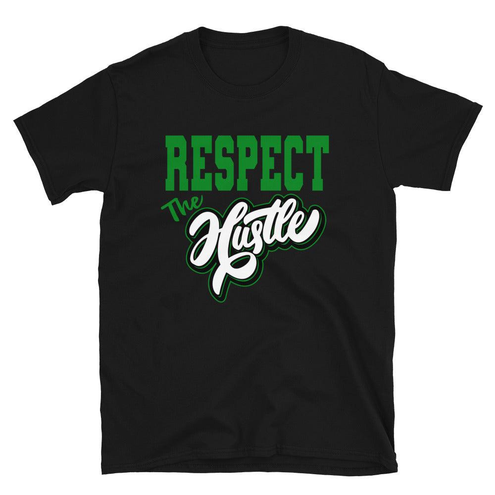 Air Jordan 1 Low Lucky Green Shirt - Respect The Hustle - Sneaker Shirts Outlet