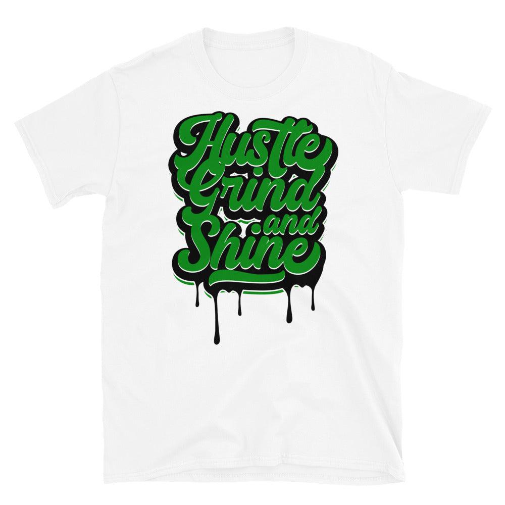 Air Jordan 1 Low Lucky Green Shirt - Hustle Grind & Shine - Sneaker Shirts Outlet