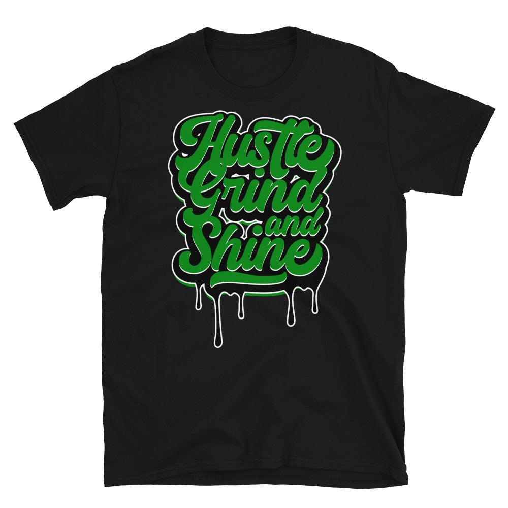Air Jordan 1 Low Lucky Green Shirt - Hustle Grind & Shine - Sneaker Shirts Outlet