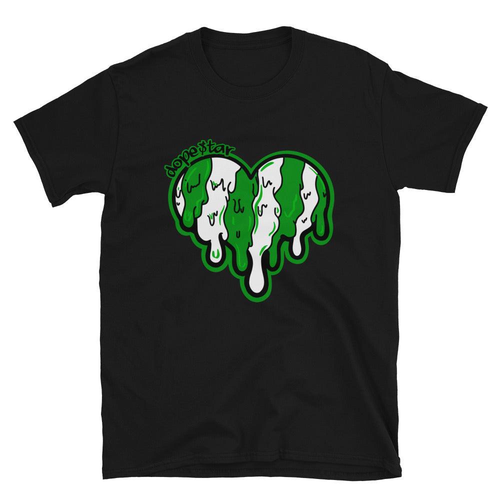 Air Jordan 1 Low Lucky Green Shirt - Melting Heart - Sneaker Shirts Outlet