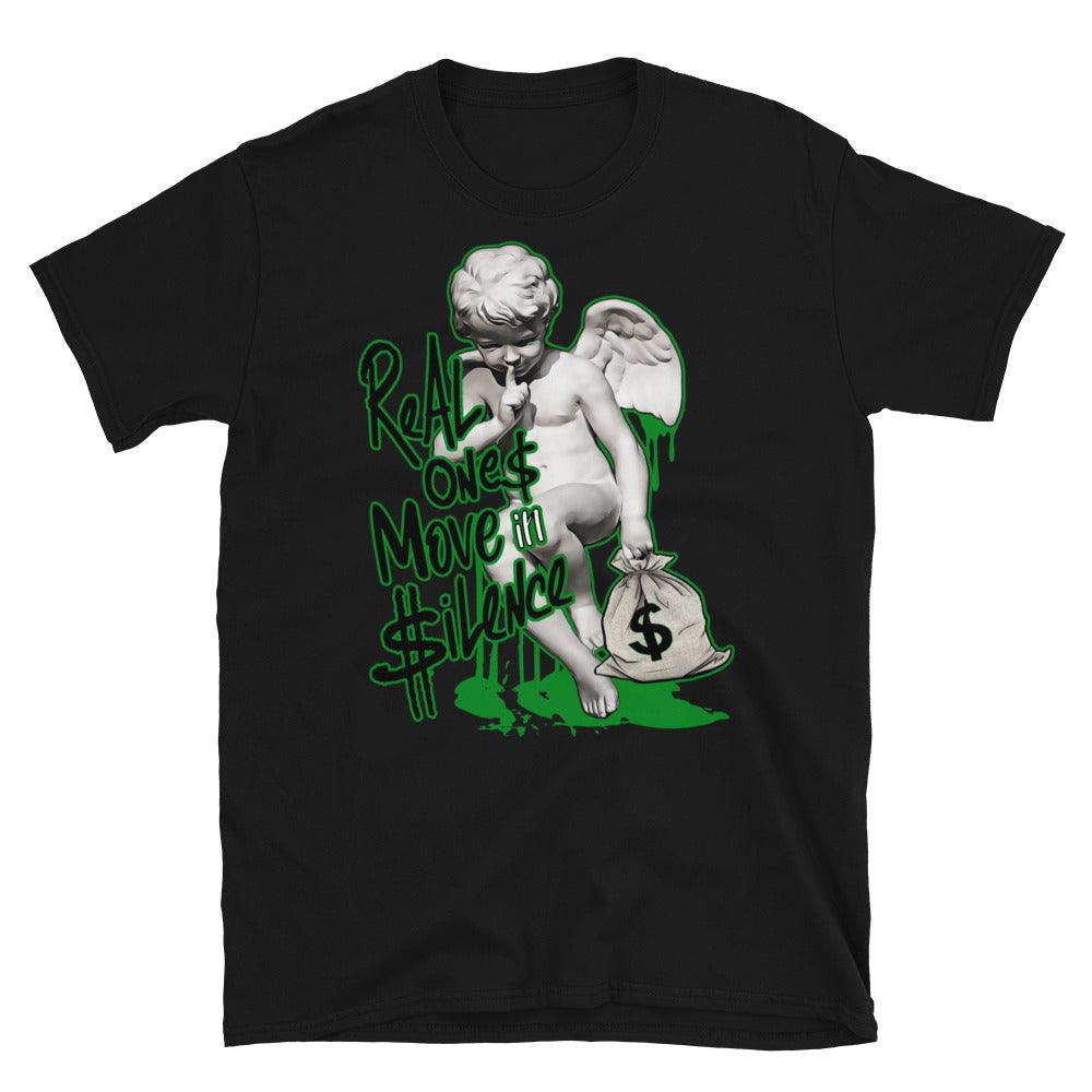 Air Jordan 1 Low Lucky Green Shirt - Real Ones Move In Silence - Sneaker Shirts Outlet