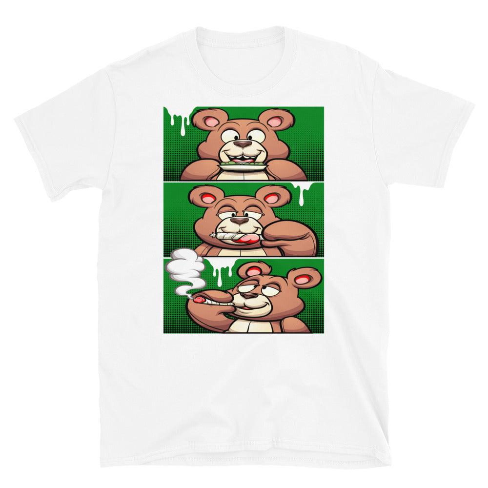 Air Jordan 1 Low Lucky Green Shirt - Roll It Lick It Smoke It Bear - Sneaker Shirts Outlet