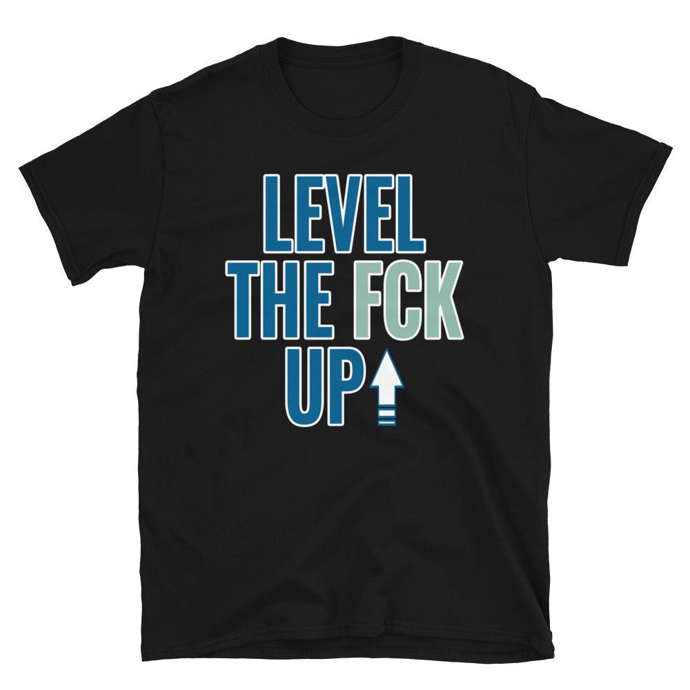 Air Jordan 1 Mid Mystic Navy Mint Foam - Level Up - Sneaker Shirts Outlet