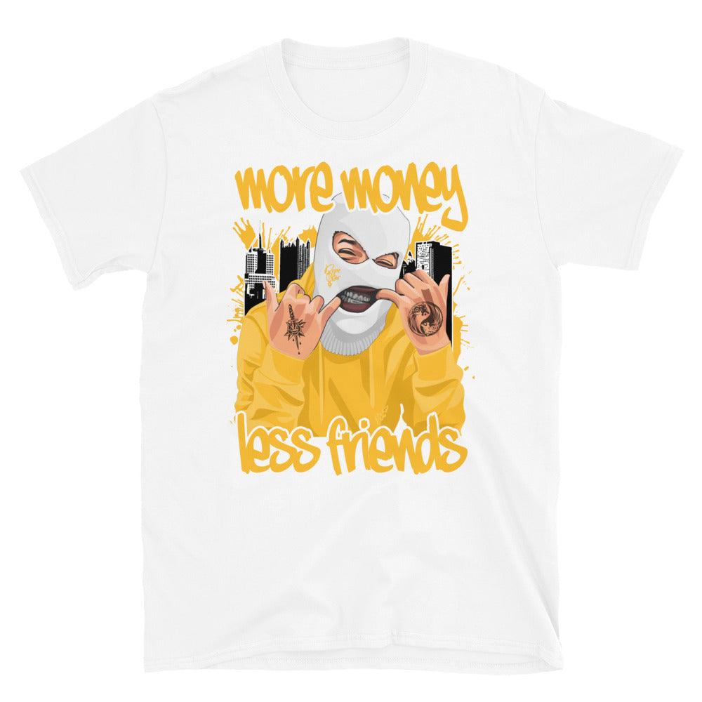 Air Jordan 11 Retro Low Yellow Snakeskin - More Money Less Friends - Sneaker Shirts Outlet