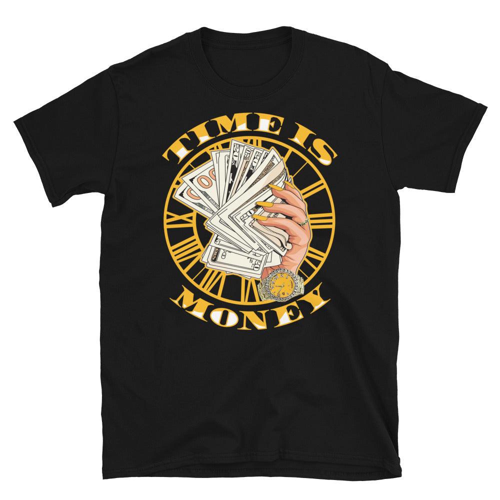 Air Jordan 11 Retro Low Yellow Snakeskin - Time Is Money - Sneaker Shirts Outlet