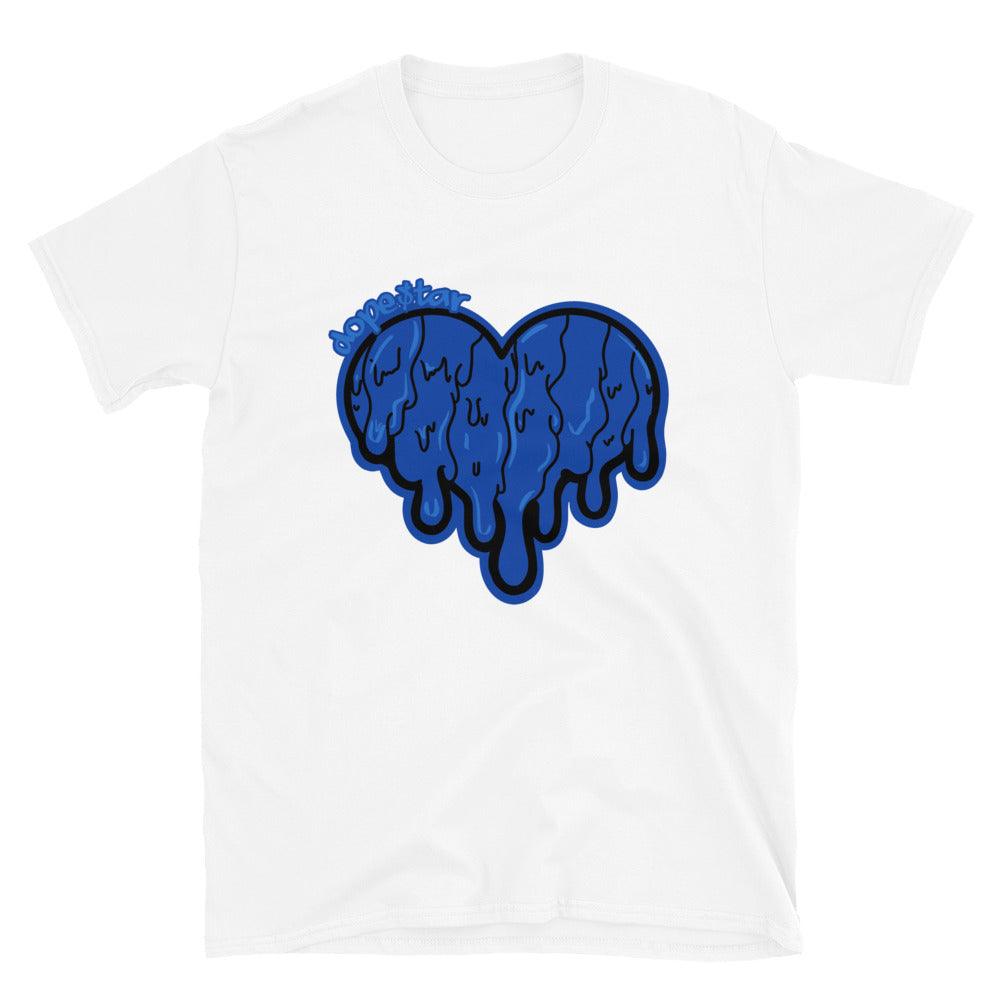 Air Jordan 12 Retro Black Game Royal - Melting Heart - Sneaker Shirts Outlet