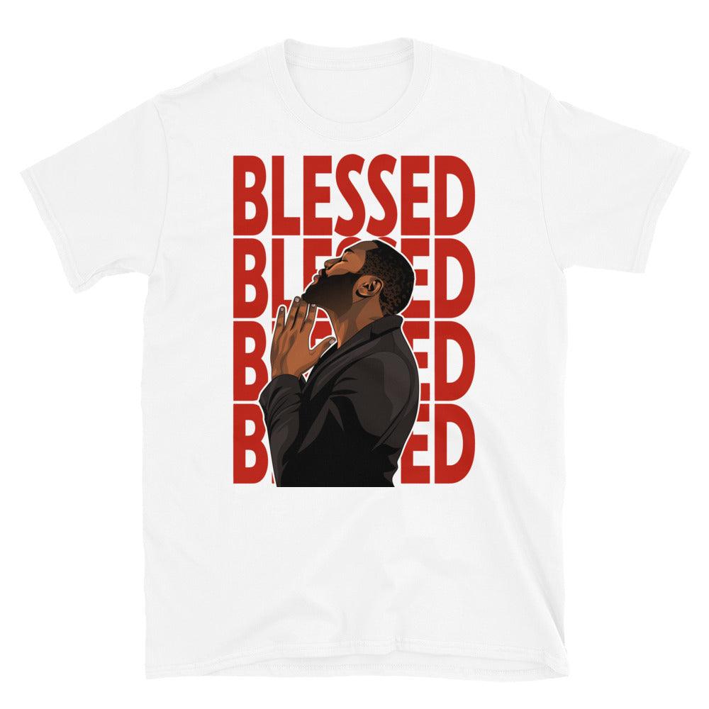 Nike Dunk High White Picante Red - God Blessed - Sneaker Shirts Outlet