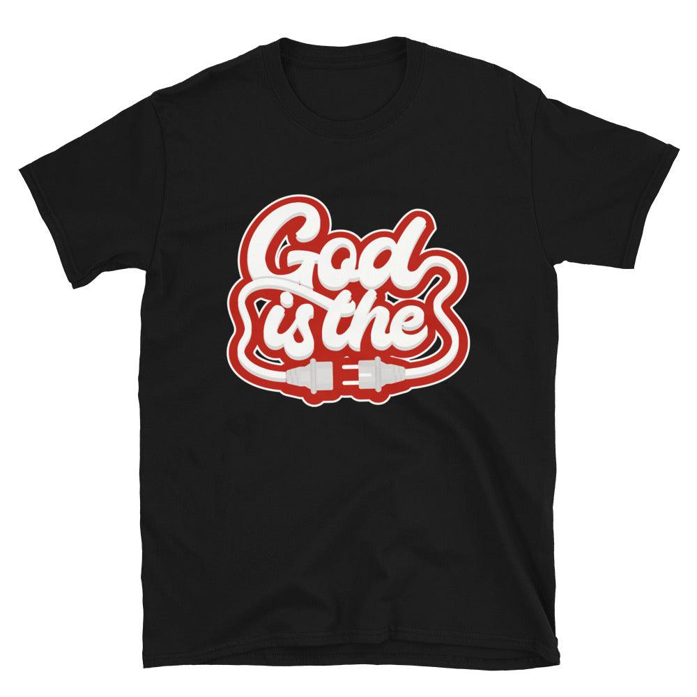 Nike Dunk High White Picante Red - God Is The Plug - Sneaker Shirts Outlet