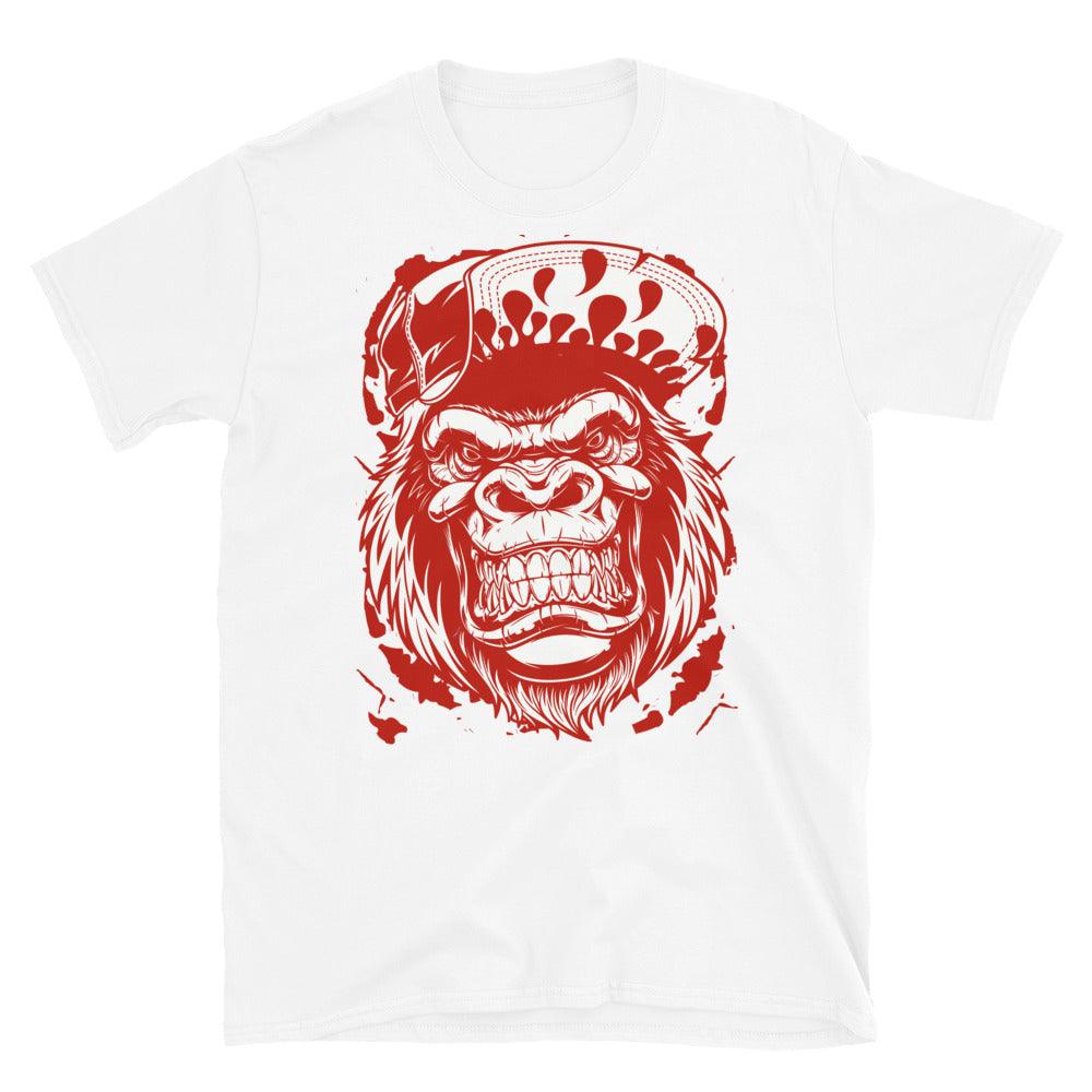 Nike Dunk High White Picante Red - Gorilla Beast - Sneaker Shirts Outlet